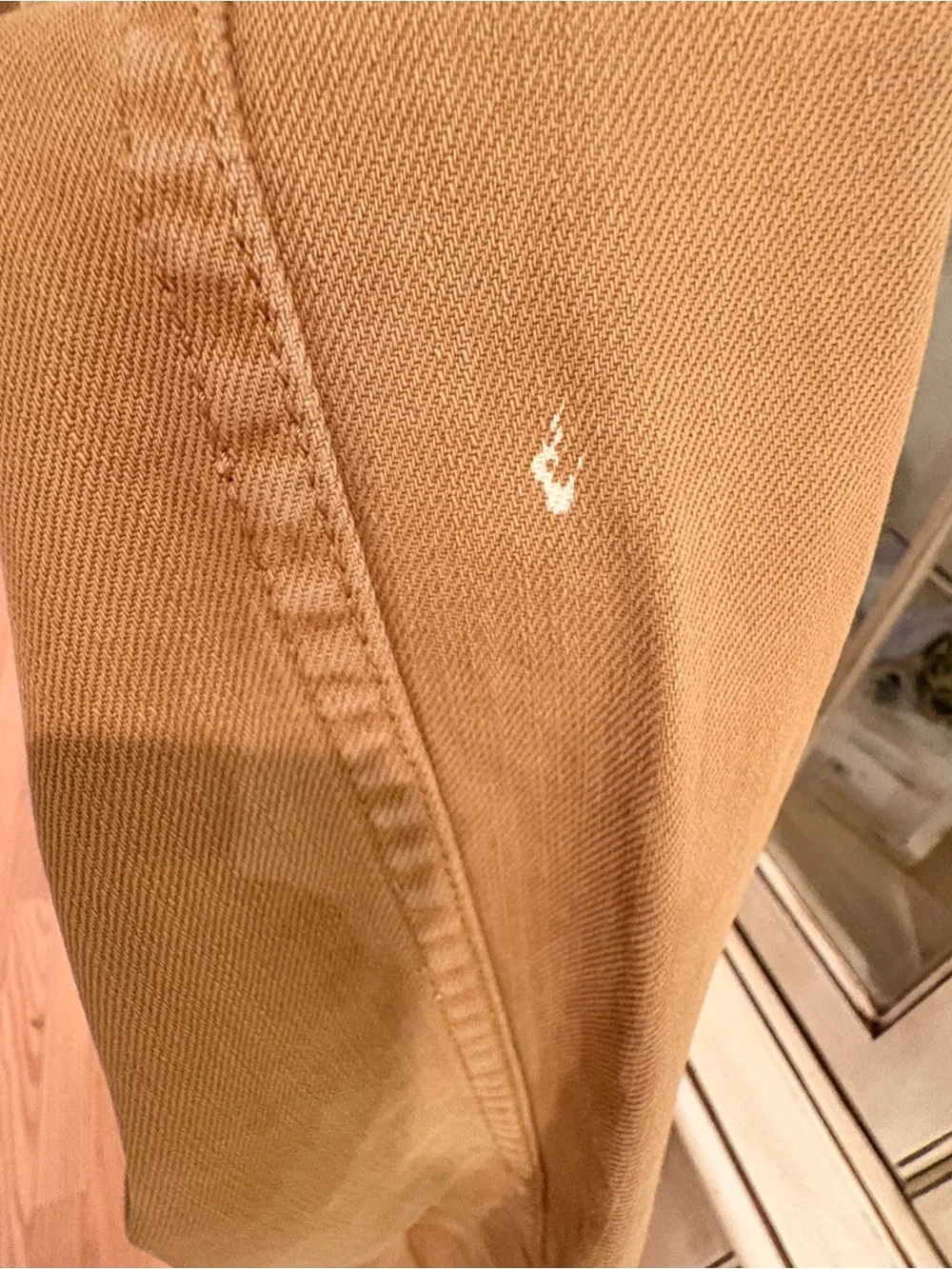 J. Crew Men's Straight Jeans in Camel Tan